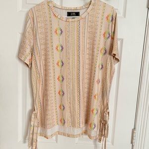 L&B | Aztec Print Top With Side Tie